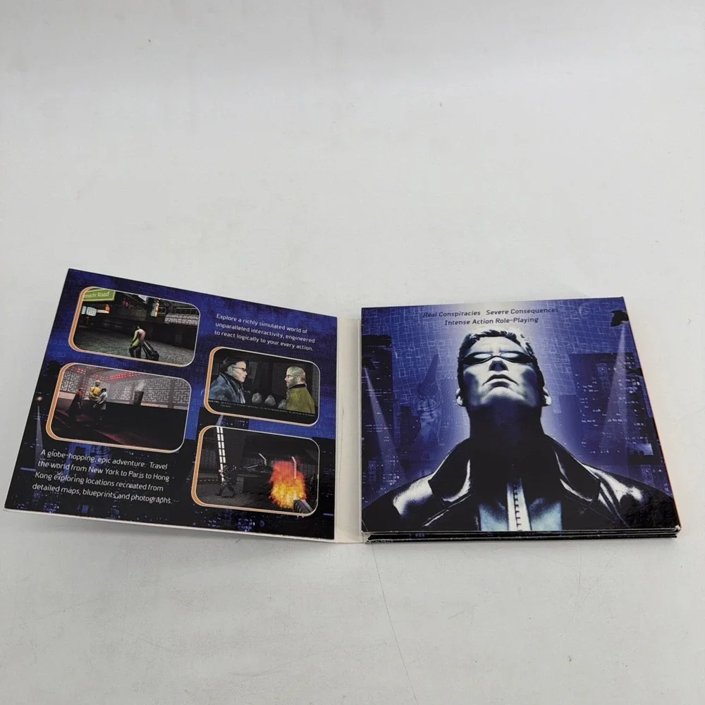 Deus Ex: Game of the Year Edition (PC, 2001) Big Box, Manual, Inserts